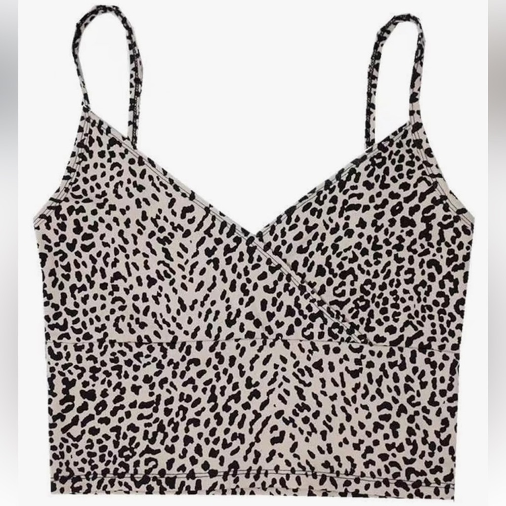 SHEIN Animal Print Cropped Top